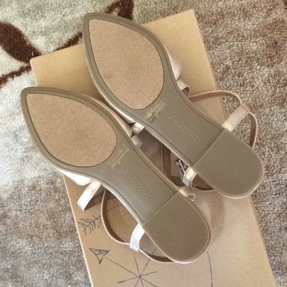 INDIGO RD. SIZE 6 GENETICS2 GOLD STRAPY SANDAL - Picture 5 of 8